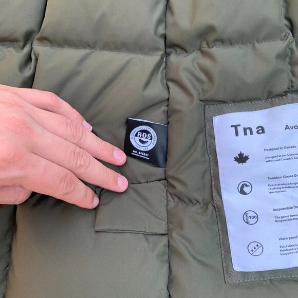 TNA Avoriaz Parka Jacket Green Small - Picture 6 of 14